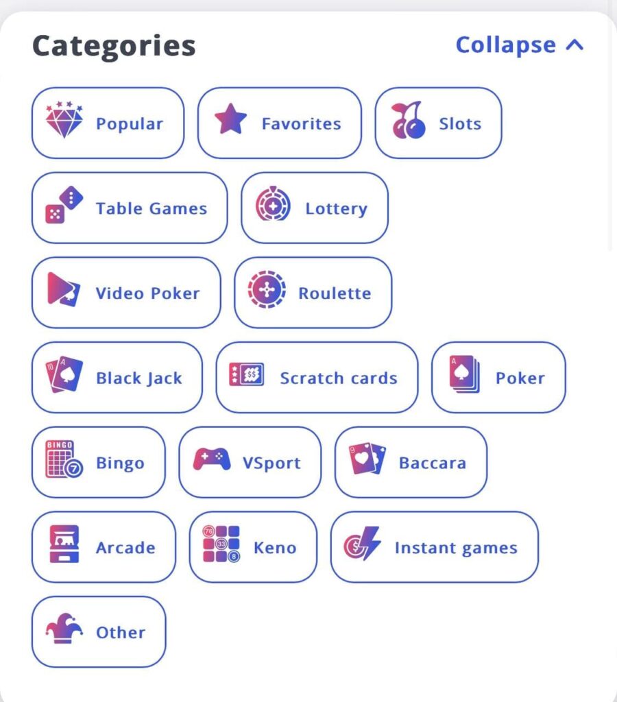Game categories